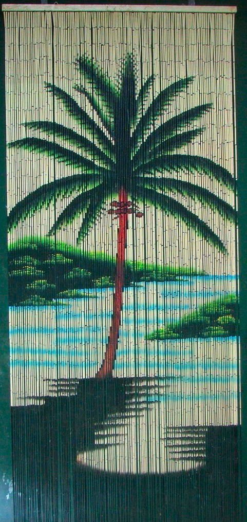 Single Palm Tree Bead Curtain