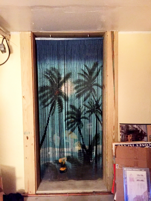 Palm Tree Bead Curtain Bamboo Home Decor Doorway Curtain Wall Art Hanging