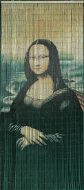 Mona Lisa Style Handmade Curtain Beaded