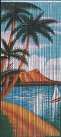 Tropical Palm Style Bead Curtain