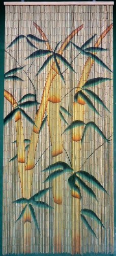 Tropical Bamboo Stalk Bead Curtain