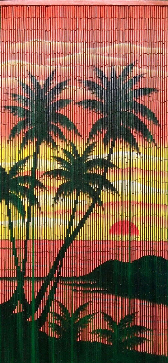 Door bead curtain Sunset Palm Style