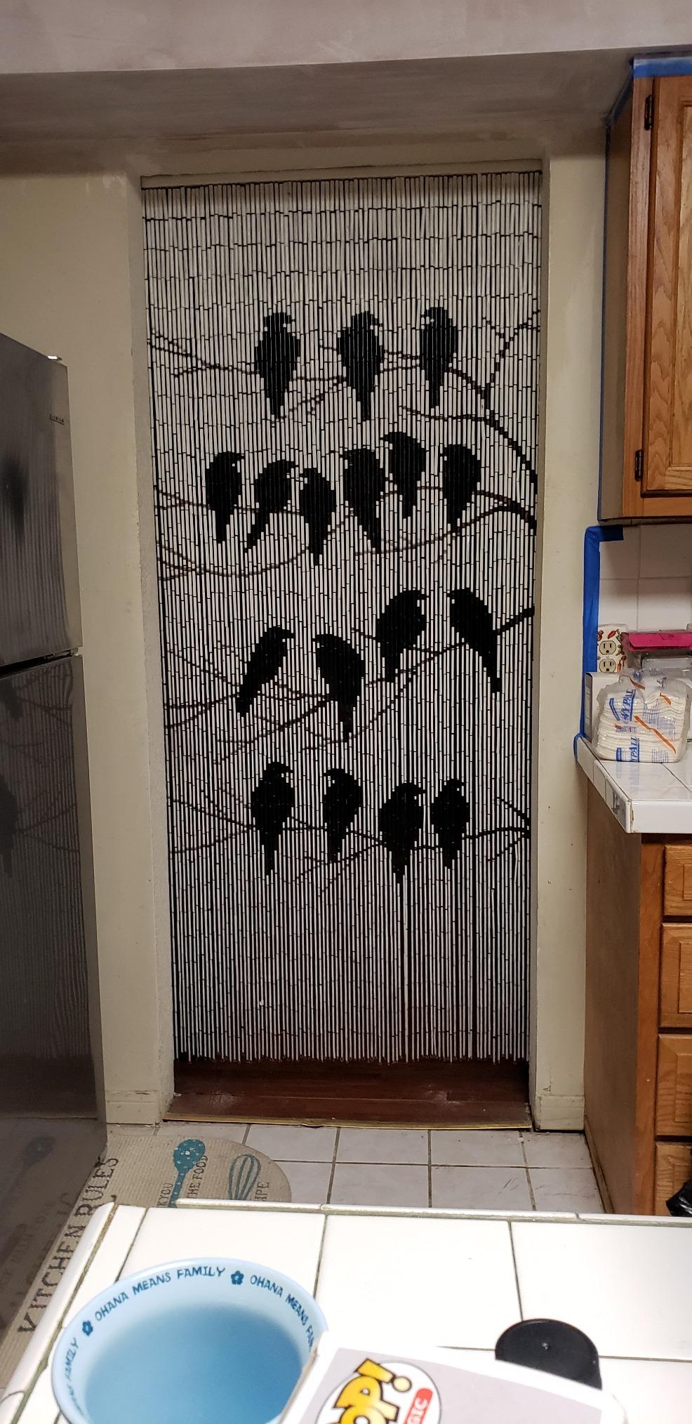 Bird Bamboo Beaded Curtain Home Decor Handmade Wall Art Hanging Doorway