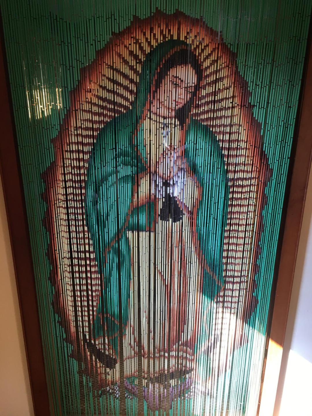 Virgin Mary Style Beaded Curtain