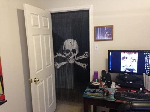 Pirate Flag Jolly Roger Hand painted Wall art for Home Decor Wall Hanging Bathroom Patio Doorway